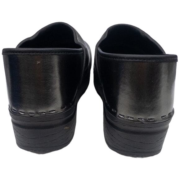 Bjork Patent Leather Professional Clogs 41 10 Women's Metallic Silver Anthracite - Picture 3 of 7